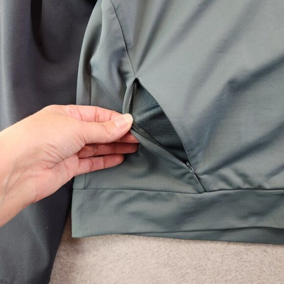 Fabletics Jacket Womens XXL Black Full Zip Stretch Mock Neck - Picture 6 of 16